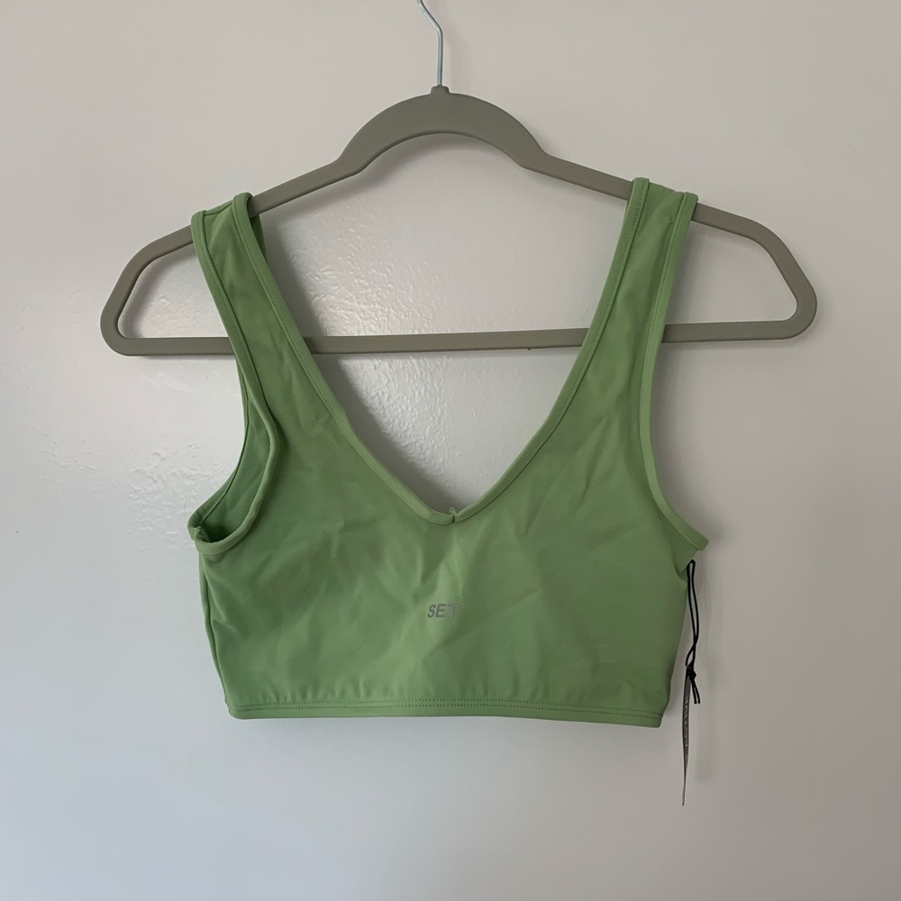 Green sports bra from Set Active! Super cute just too big for me:(